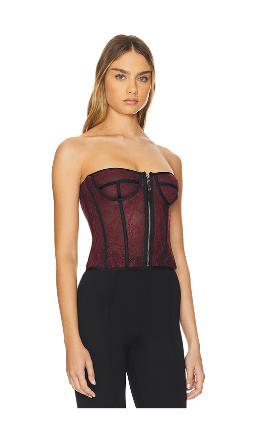 Shop Mybestfriends Palmer Bustier In Cherry