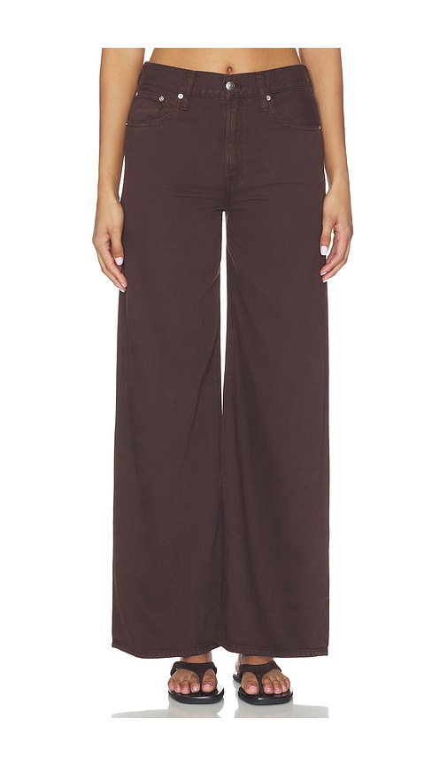 Madewell The Ultimate Wide Leg Jean in Airy Denim in Brown. - size 31 (also in 32, 33)