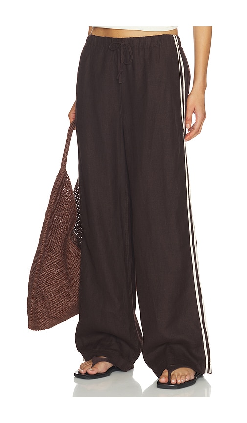 Madewell Linen Pull On Track Pants