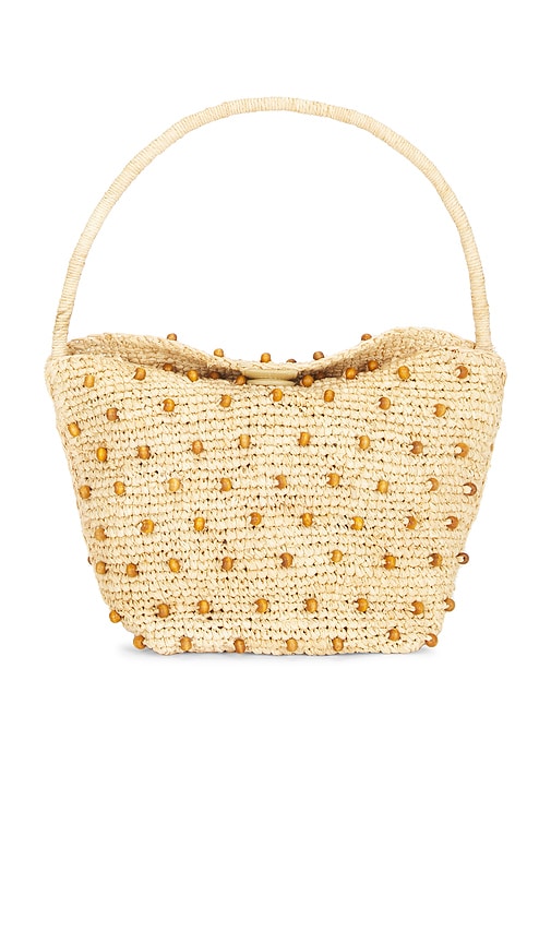 Madewell Seasonal Handwoven Shoulder Bag In Natural Beaded Multi