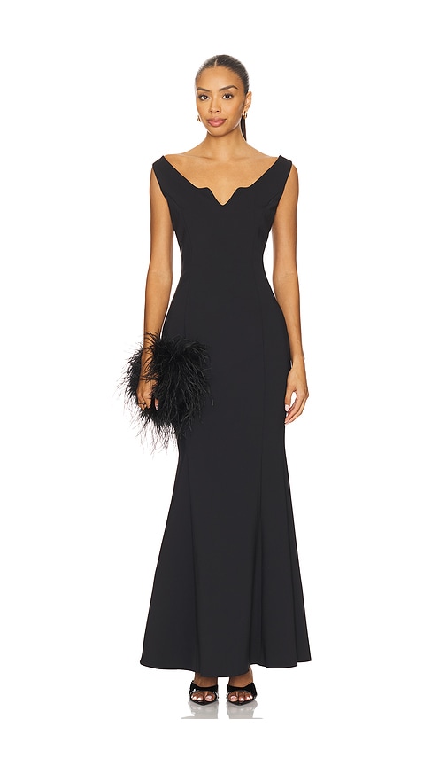 Avery Maxi Sleeveless Dress in Black. - size XL (also in S, XS)