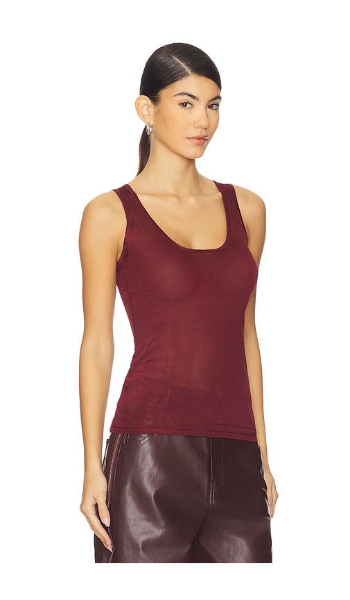 Mother Of All Elena Tank Top In Burgundy