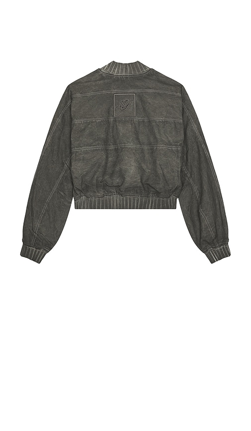 Madfrenzy Oversized Bomber In Black