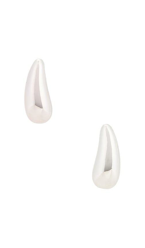 MEGA Penne Earrings in Metallic Silver 75$