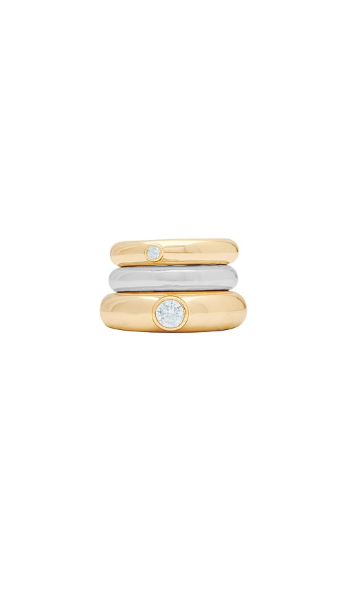 Chunky Tube Band Ring Set in 14K Yellow Gold/Sterling Silver by Adina – The  Shoe Hive