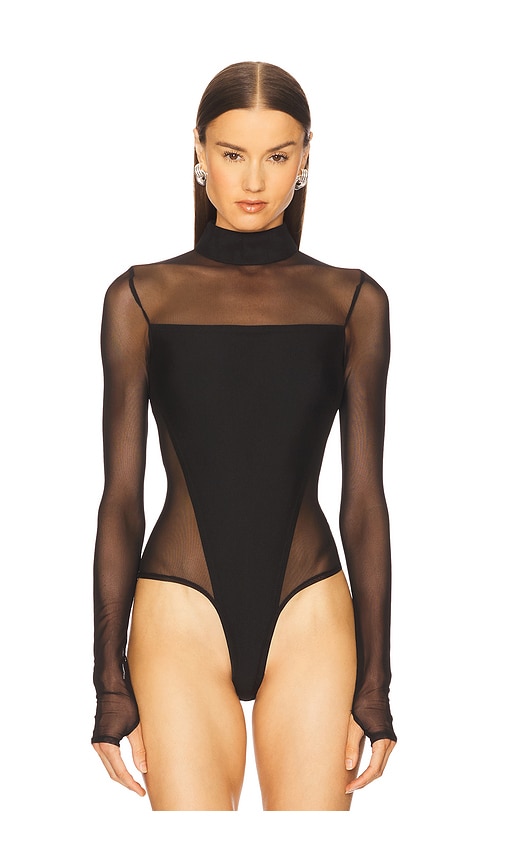 Mariandree Gaitan Caroline Bodysuit In Black