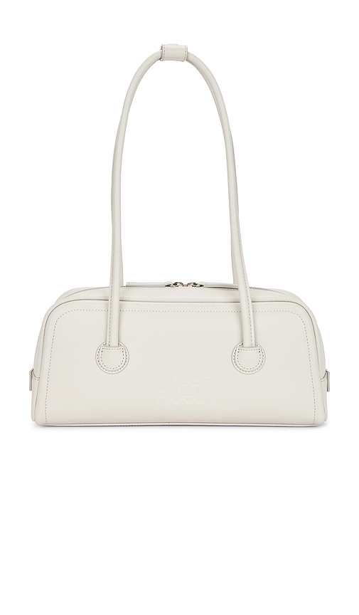 MARGESHERWOOD Soft Baguette Bag in Light Grey.
