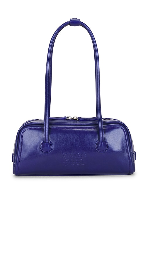MARGESHERWOOD Soft Boston East West Bag in Blue.