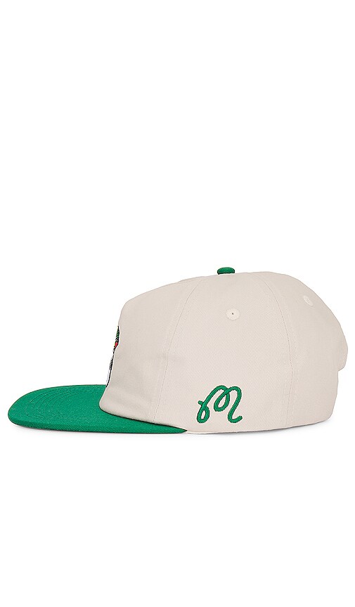 Malbon Golf Umbrella Buckets Snapback in Cream & Green | REVOLVE