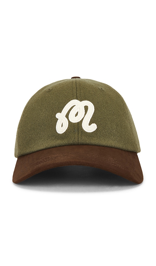 Malbon M Script Dad Hat in Olivine