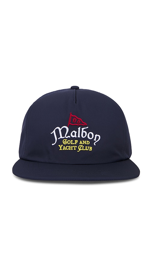 Malbon Yacht Club Snapback Hat in Navy