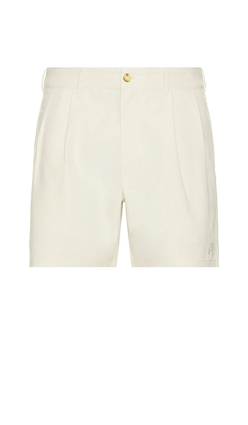 Classic Pleated Short in Cream. - size 38 (also in 30, 32, 34, 36)