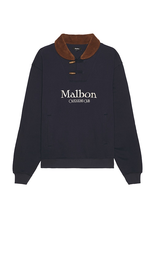 Malbon mens script crewneck sold sweatshirt navy size L