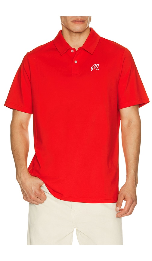 Malbon Fairway Polo en Red. Taille XL/1X. Also en S, M, L.