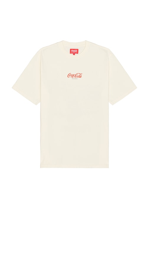 Shop Malbon Golf X Coca Cola Special Delivery Tee In Cream