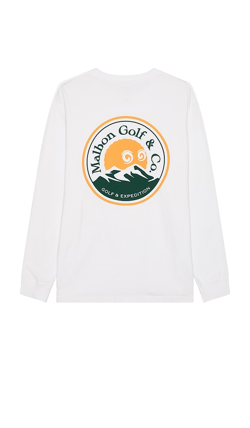 Malbon Golf Expedition Long Sleeve Tee in White | REVOLVE