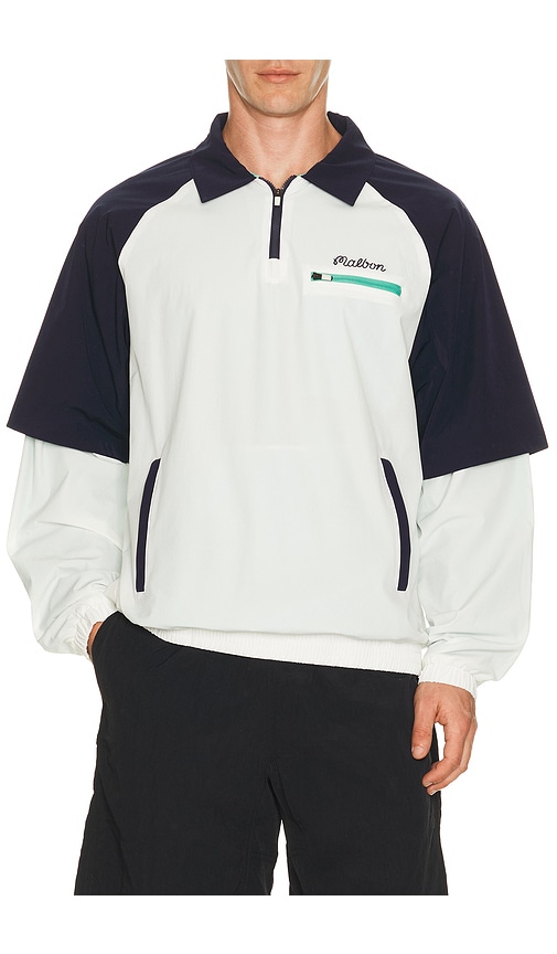 Malbon CHEMISE en White,Navy. Taille XL/1X. Also en S, M, L.