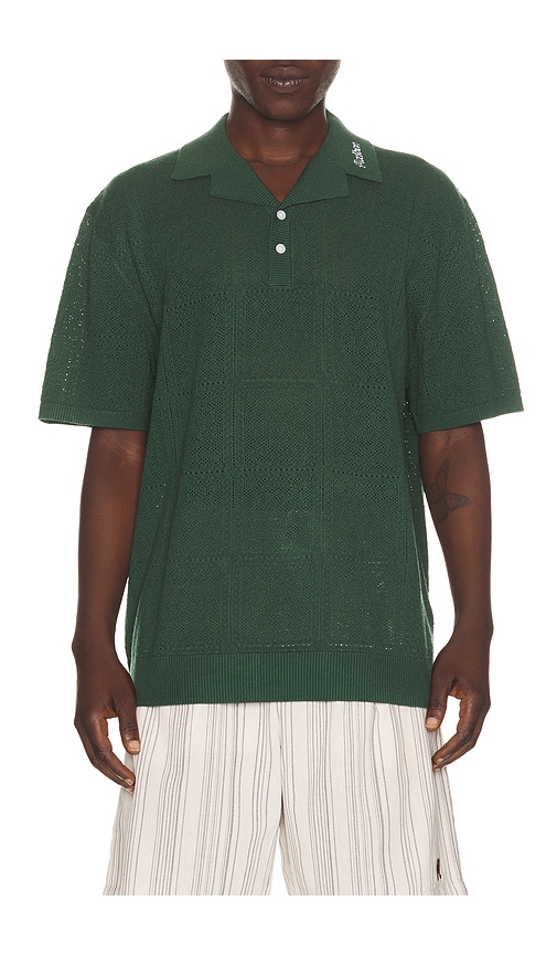 Malbon POLO CROCHET RESORT en Green. Taille S. Also en M, L.
