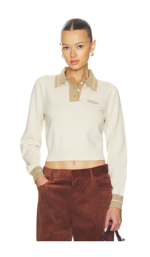 Malbon Golf Miranda Polo Sweater In Neutral