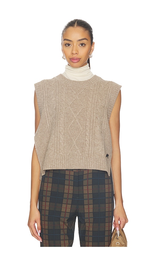 Malbon Golf Elspeth Sweater Vest In Brown