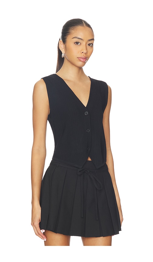 Malbon Golf Edith Knit Vest In Black