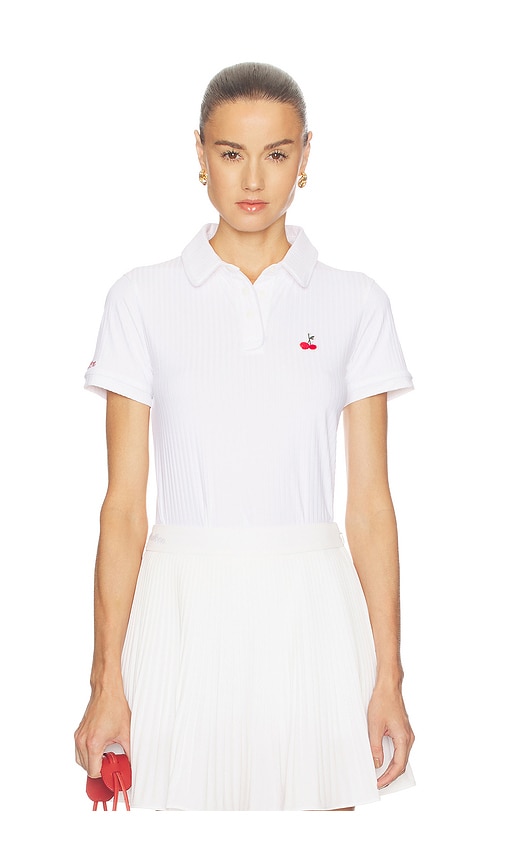 Malbon X Hvn Anna Polo Top In White