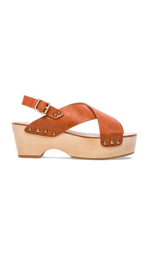 Hans Cross Strap Clog Platform