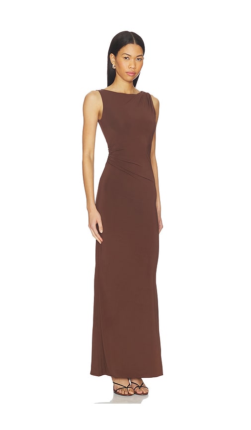  Mimchik Magnolia Gown In Chocolate. Size 0. Also In 6. 