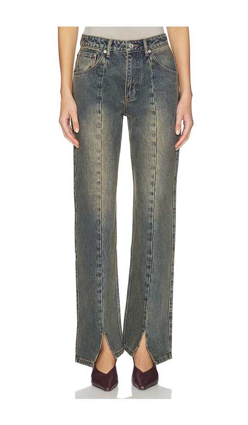 Victoria Beckham Julia Stretch Jean In Washed Black
