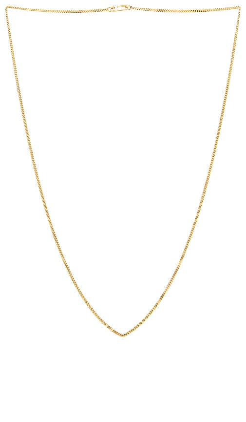Miansai 2mm Mini Annex Chain Necklace in Polished Gold