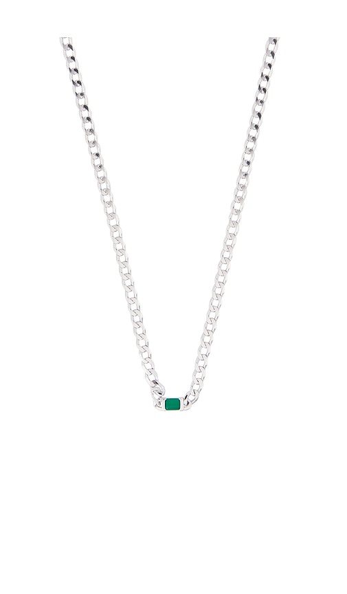 Miansai Lyra Agate Chain Necklace In Green