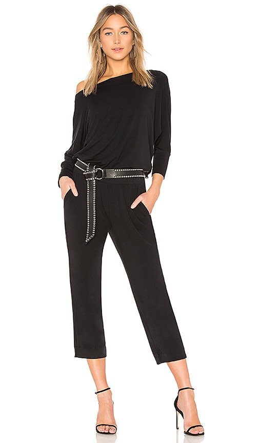 michael stars black jumpsuit