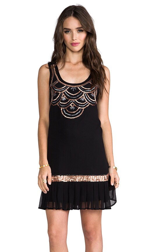 Drop Waist Embellished Dress