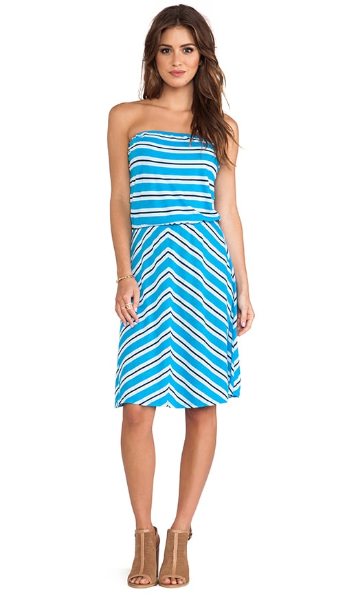 Strapless Blouson Dress