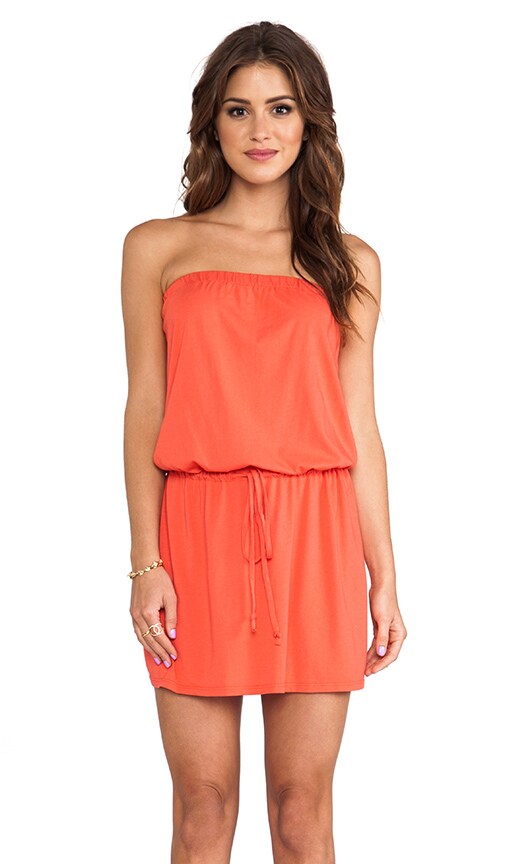 Strapless Tie Waist Dress