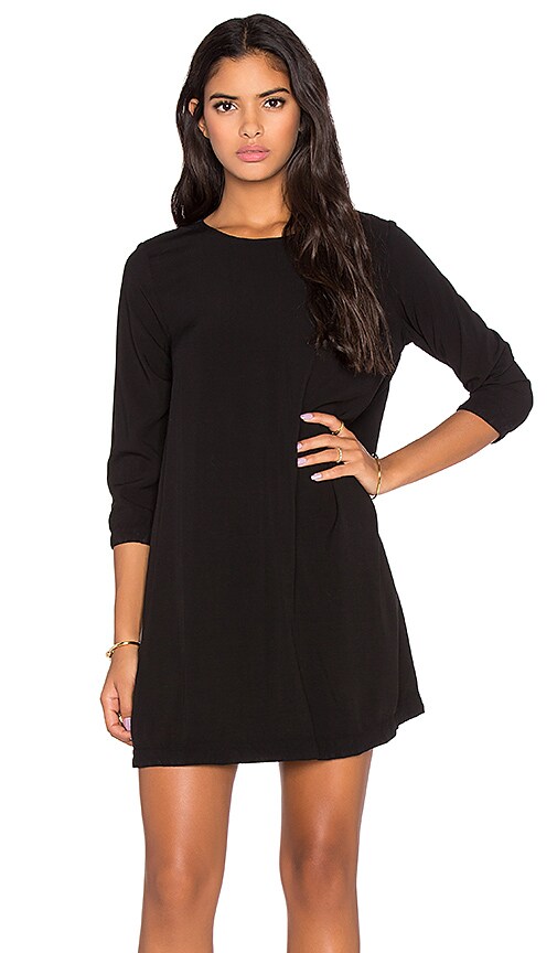 3/4 Sleeve Crewneck Mini Dress