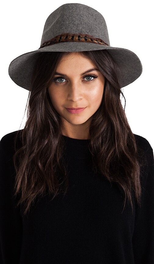 Pheasant Trimmed Wide Brim Hat