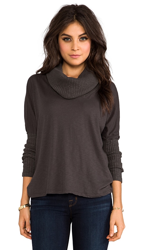 michael stars cowl neck sweater