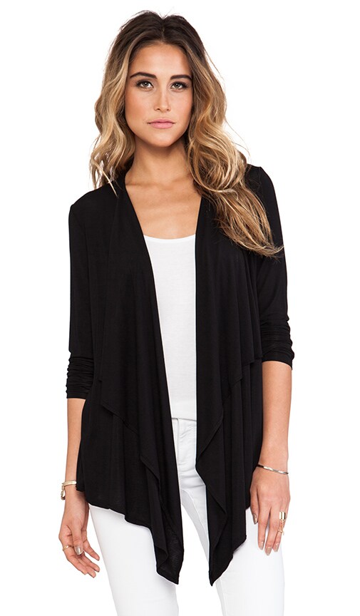 Long Sleeve Cascade Front Cardigan