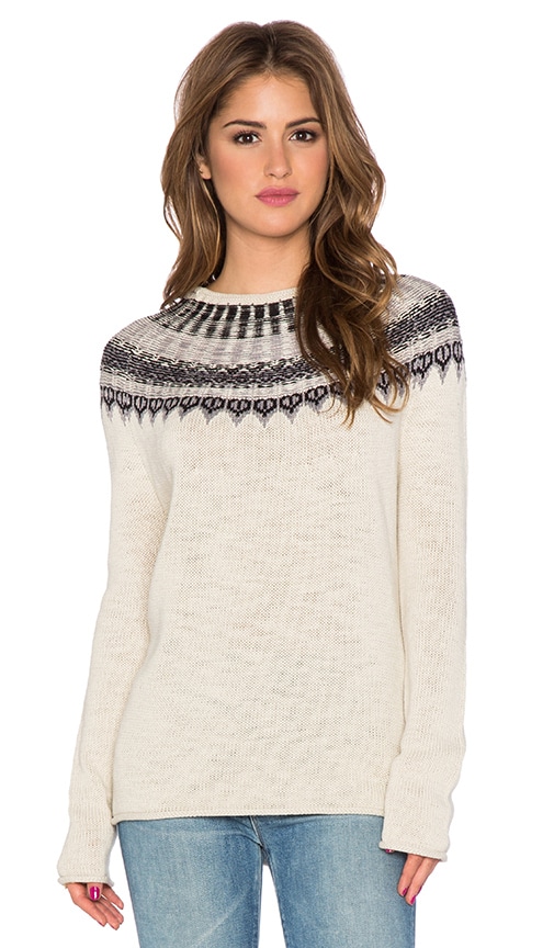 High Low Crew Neck Sweater