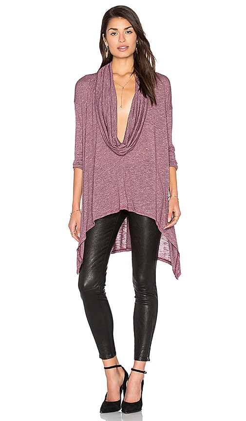 Michael Stars Cowl Poncho in Pinot