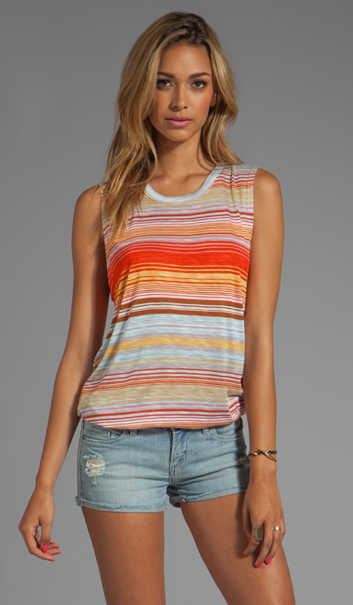 Happy Stripe Muscle Tank