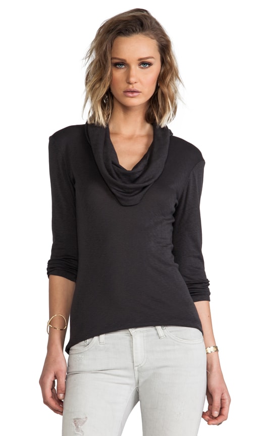 3/4 Sleeve Cowl Neck Top