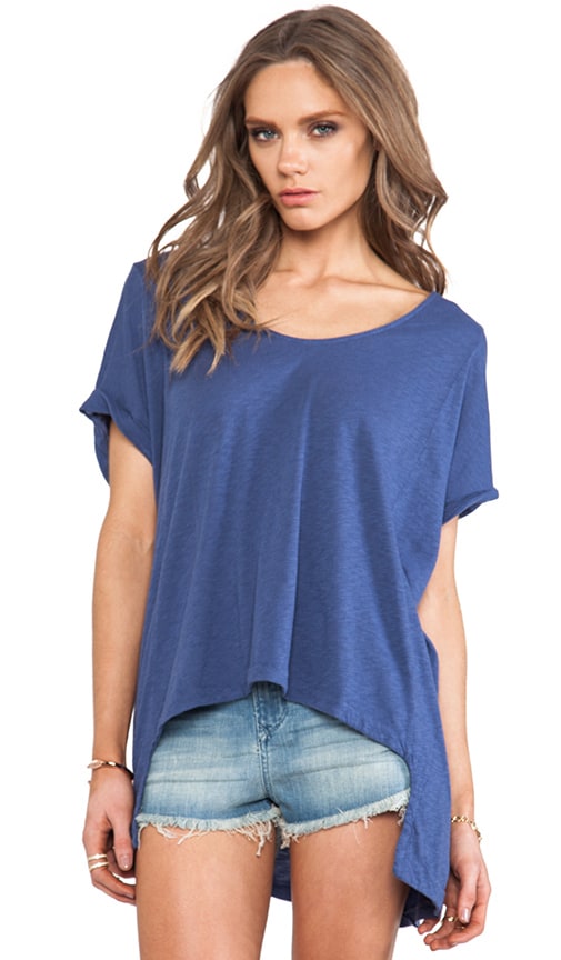 V Neck High Low Tee