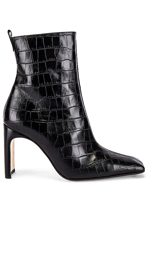 black croc booties