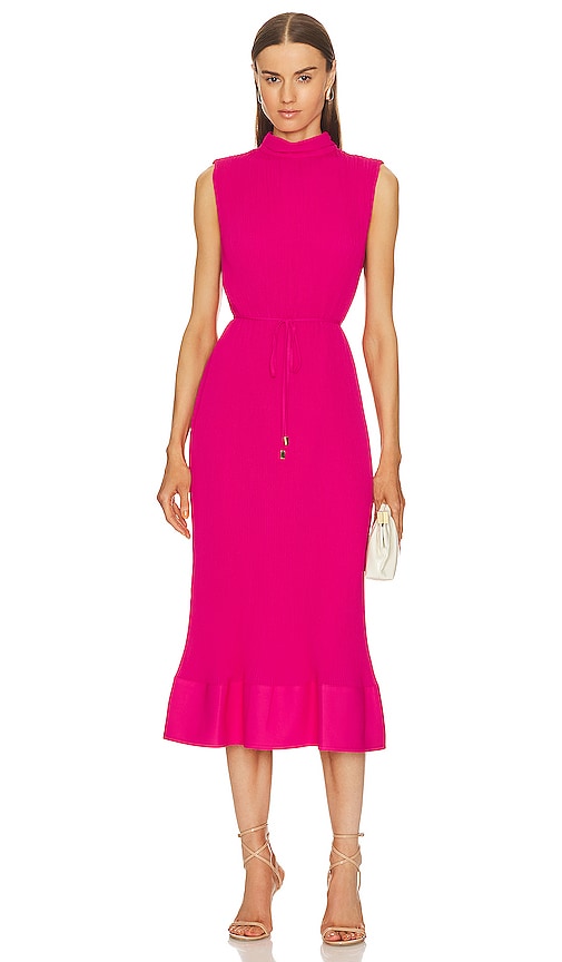 MILLY Melina Dress in Fuchsia