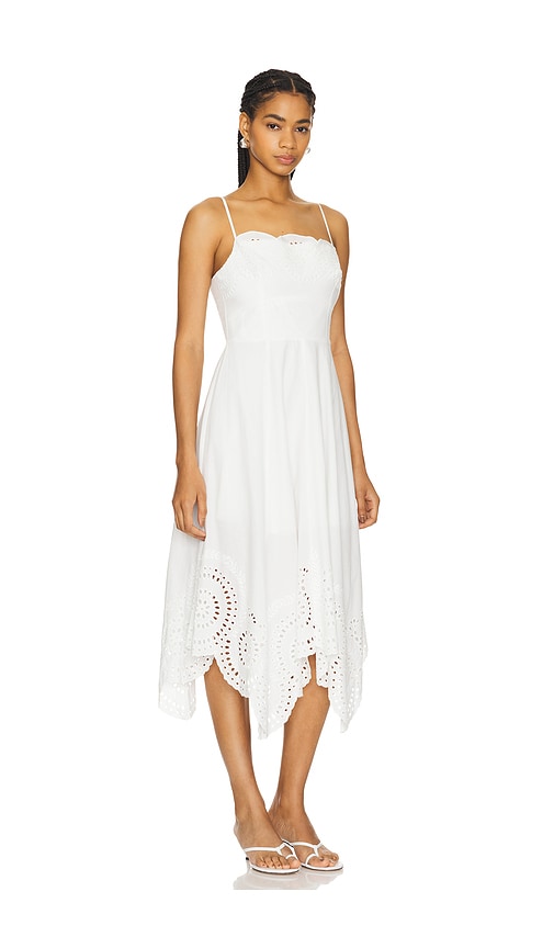 MILLY CAMILLA POPLIN WITH EMBROIDERY DRESS 