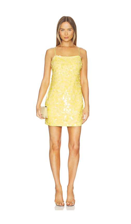 colette mini dress gold Velvet Sequin Mini Dress main image 1