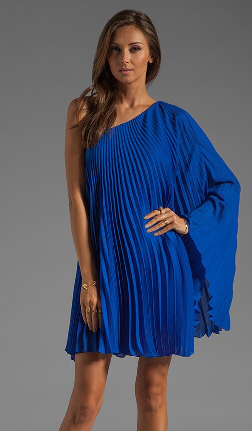 Tech Double Georgette Nicola Pleat Dress