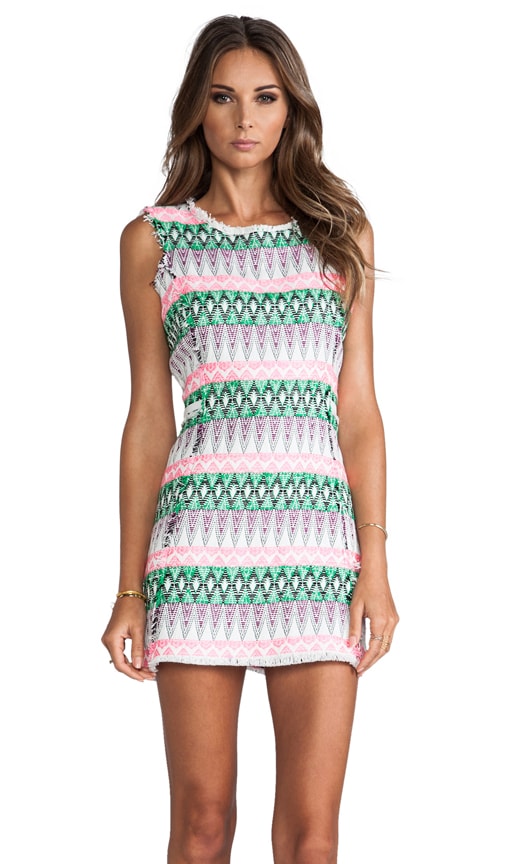 Raw Edge Shift Dress